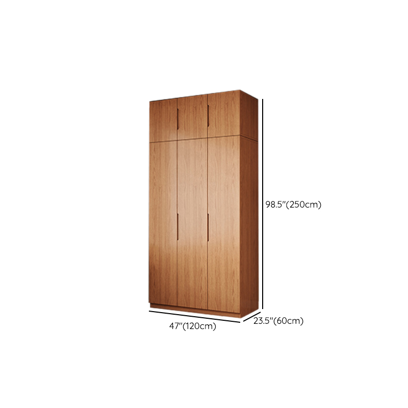 Wood Grain Modish Wooden Armoire Cabinet with Soft Close Drawer, Soft Close Door, Interior Shelves, and Clothing Rod - image 13