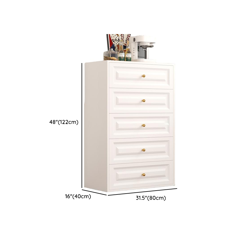 White Simple Iron Lingerie Chest/Bachelor Chest with 5/4/3 Drawers in Vertical/Horizontal Orientation - image 19