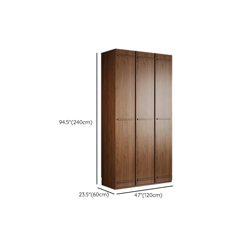 Modern Natural Wood Standalone Almirah with Soft Close Drawer and Door, Interior Shelves, and Hanging Rod - image 17
