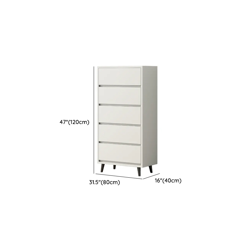 White Simple Raw Wood Console Dresser/Lingerie Chest/Bachelor Chest with 6/4/8 Drawers in Horizontal/Vertical Orientation - image 11