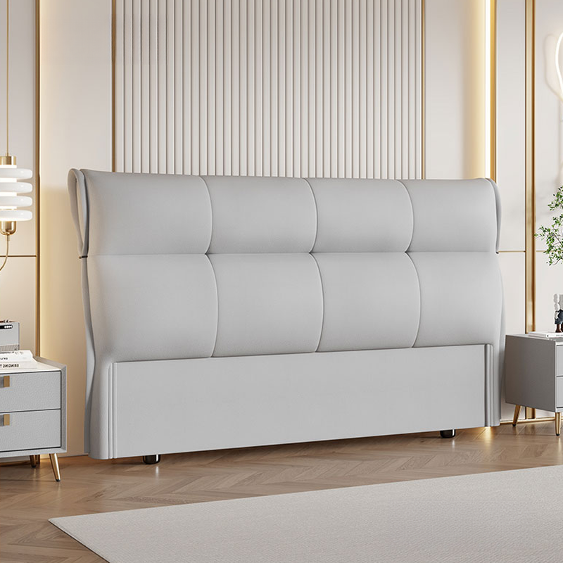 Art Deco Style Panel Headboard with No Distressing, Decorative-stitched Tufting, Rectangle Shape for Queen/Full/Twin XL Bed, Sponge Upholstery Fill, Standard Height - image 5