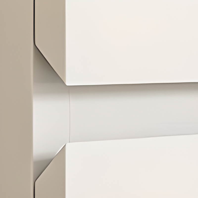 White Contemporary Alloy Cabinet Armoire with 3/6/9 Drawers, Flexible Shelf, and Hanging Rod - image 3