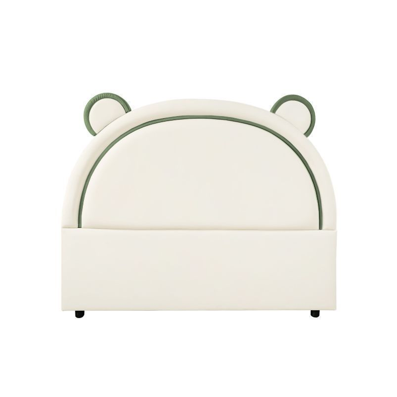 Modish Timber Panel Headboard with No Distressing, Arched Shape for Twin XL/King/Queen Bed, Featuring Sponge Upholstery and Standard Height