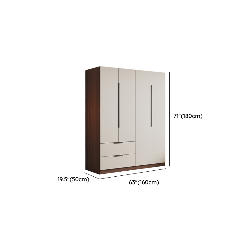 White Modish Manufactured Wood Independent Armoire Cabinet with Soft Close Drawer, Soft Close Door, and Interior Shelves - image 11