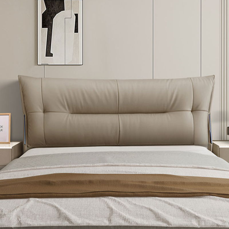 Simplistic Style Panel Headboard with No Distressing, Piled Tufted Rectangular Shape for King/Queen/Full Bed, Cotton Upholstery Fill, Standard Height - image 7