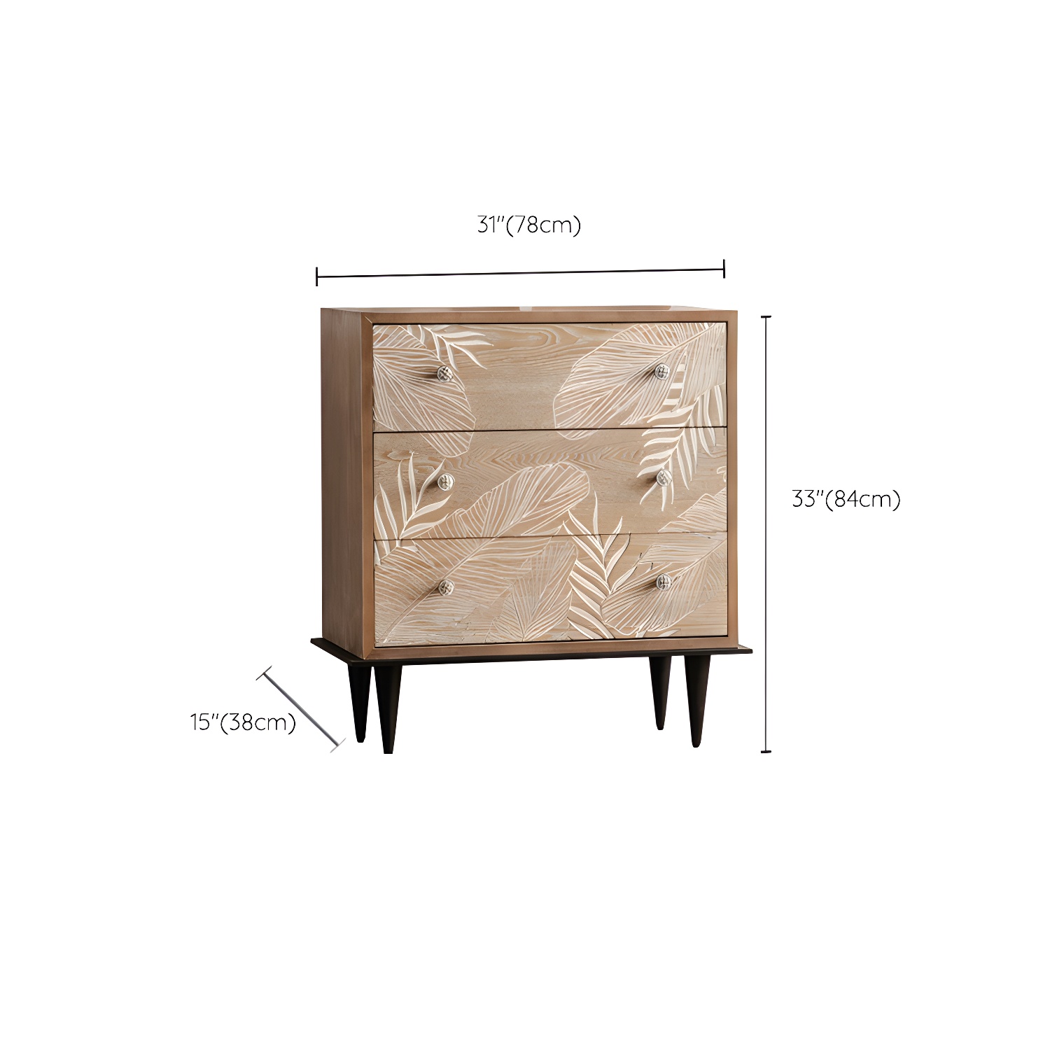 Modern Standard Storage Cabinet Solid Wood Cabinet with Drawer - image 16