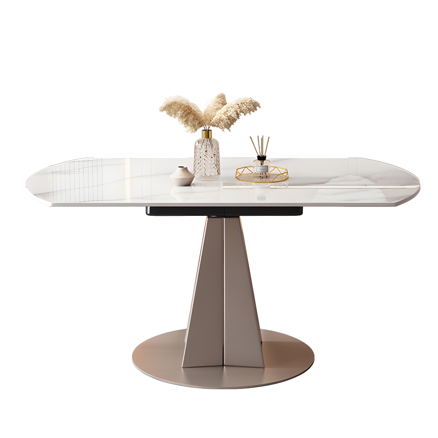 Contemporary 1/2/5/7 Pieces Dining Set Sintered Stone Dining Room Set for Small Space - image 5