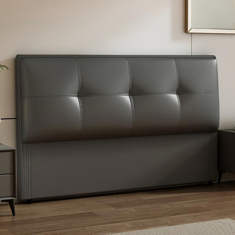 Art Deco Style Panel Headboard with No Distressing, Decorative-stitched Tufting, Rectangle Shape for Queen/Full/Twin XL Bed, Sponge Upholstery Fill, Standard Height
