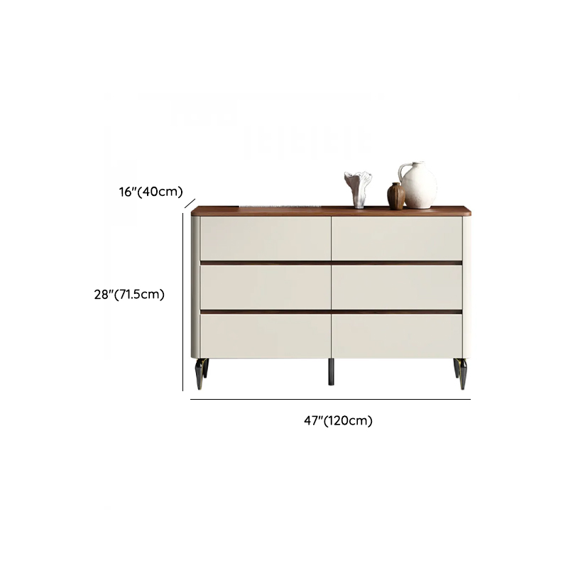 Off-White Simplistic Composite Wood Double Dresser/Bachelor Chest/Lingerie Chest with 8/6/3 Drawers in Horizontal/Vertical Orientation - image 18
