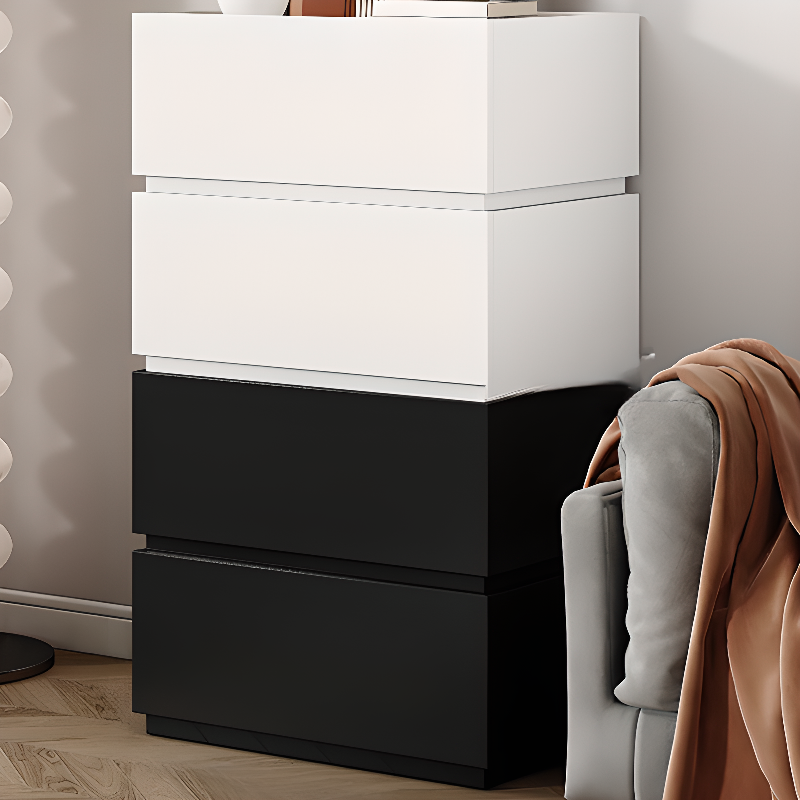 Trendy Rectangle Utility Cabinet with Manufactured Wood Countertop, Ink/White Top, and Soft Close Drawer
