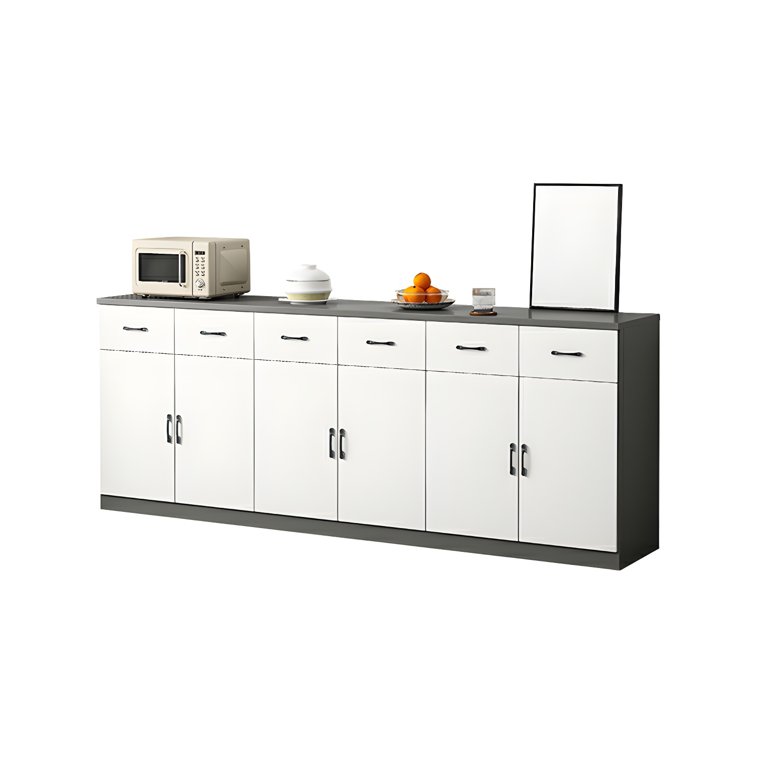 Modern Wood Sideboard Credenza with Drawers and Cabinets - Functional Storage Solution - image 16