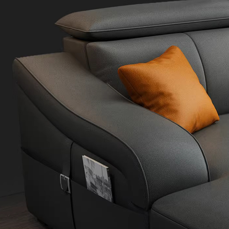 L-Shape Left Sofa Chaise for 5-seater with Sloped Arms in a Trendy Style - image 15