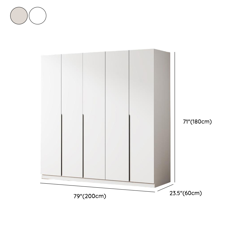 Minimalist Manufactured Wood Independent Wardrobe Closet with Soft Close Door, Interior Shelves, and Clothing Rod - image 13