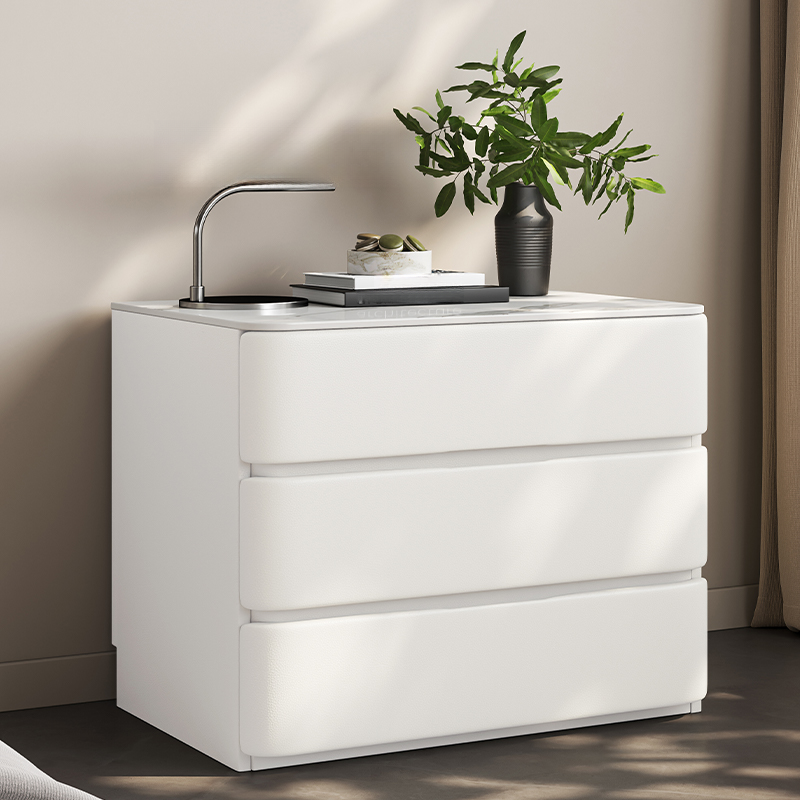 Art Deco Nightstand With Drawer Organization with 3 Drawers - image 9