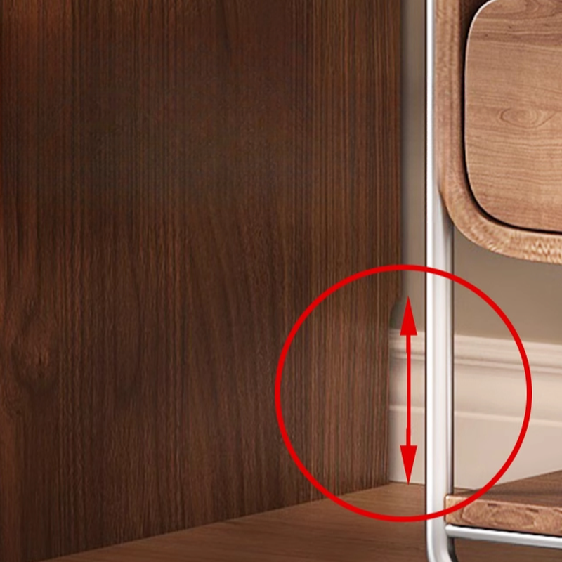 White Minimalist Manufactured Wood Wardrobe Closet with 2 Drawers, Soft Close Door, Interior Shelves, and Clothing Rod - image 5