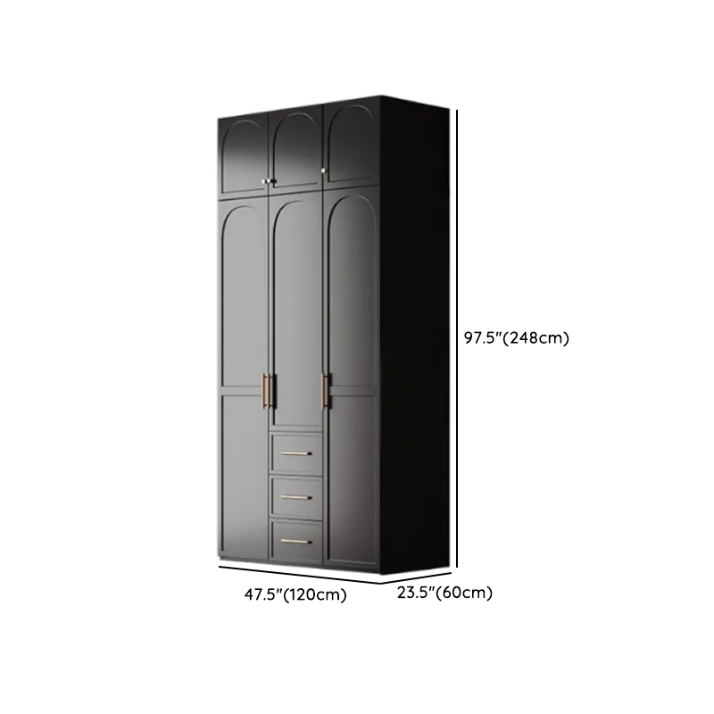 Modern Lumber Independent Wardrobe Armoire with Soft Close Drawer, Soft Close Door, and Interior Shelves - image 19