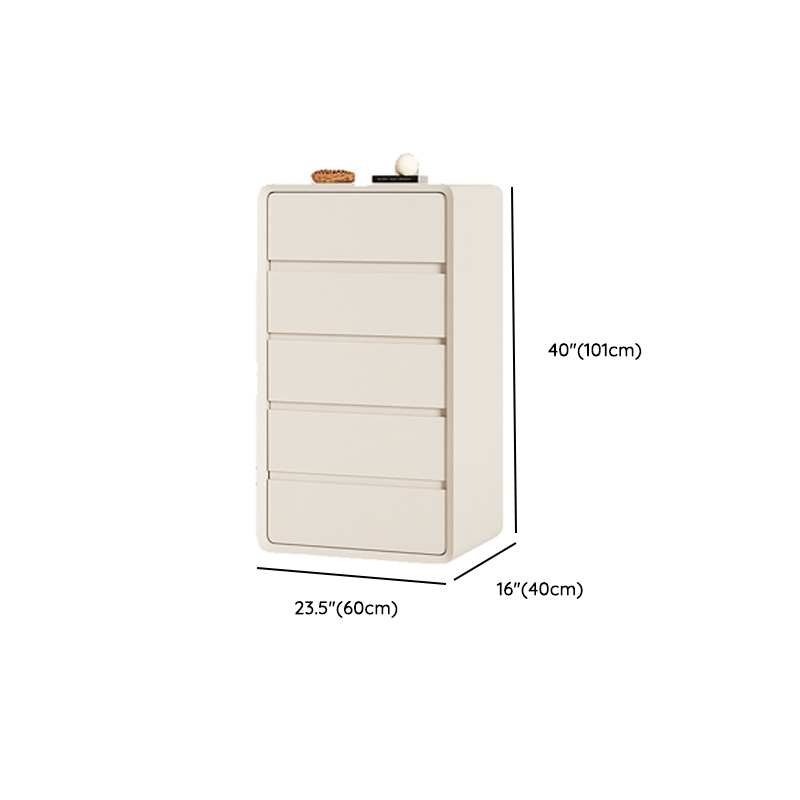 Ivory Contemporary Faux Leather Dresser with 3/4/5 Tiers - image 16