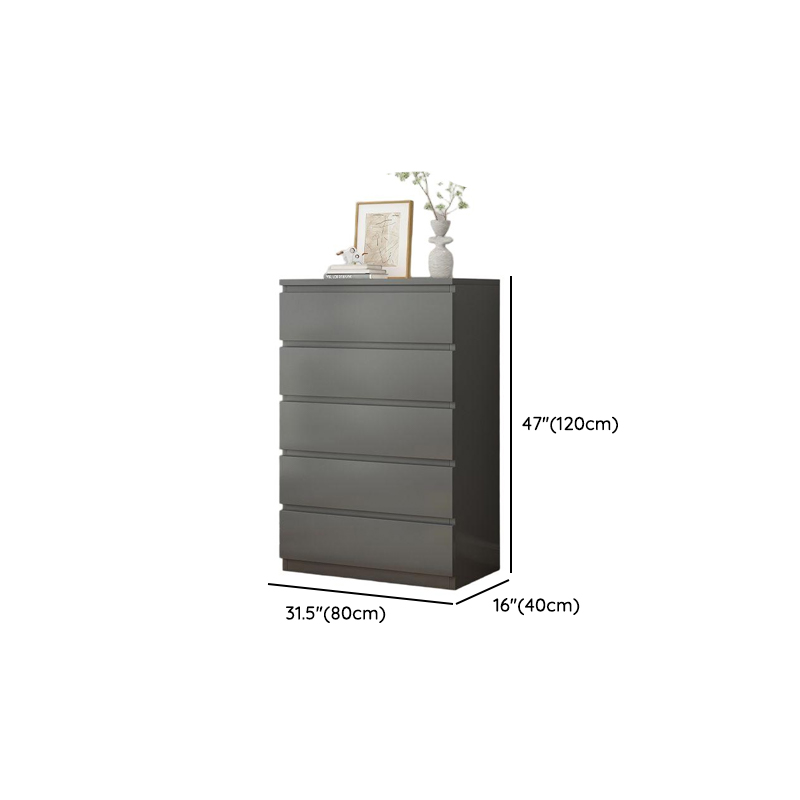Vertical/Horizontal Gray Double Dresser/Bachelor Chest/Semainier with 5 Drawers/3 Drawers/8 Drawers in a Modern Style - image 18