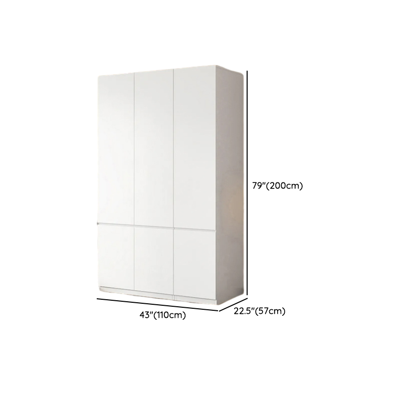 White Contemporary Alloy Cabinet Armoire with 3/6/9 Drawers, Flexible Shelf, and Hanging Rod - image 38