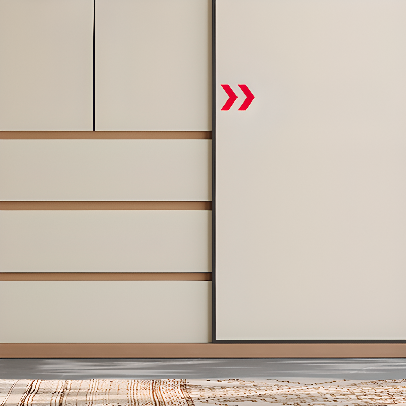 Multi-Color Simple Lumber Wardrobe Closet with Soft Close Drawer, Soft Close Door, Interior Shelves, and Clothing Rod - image 4
