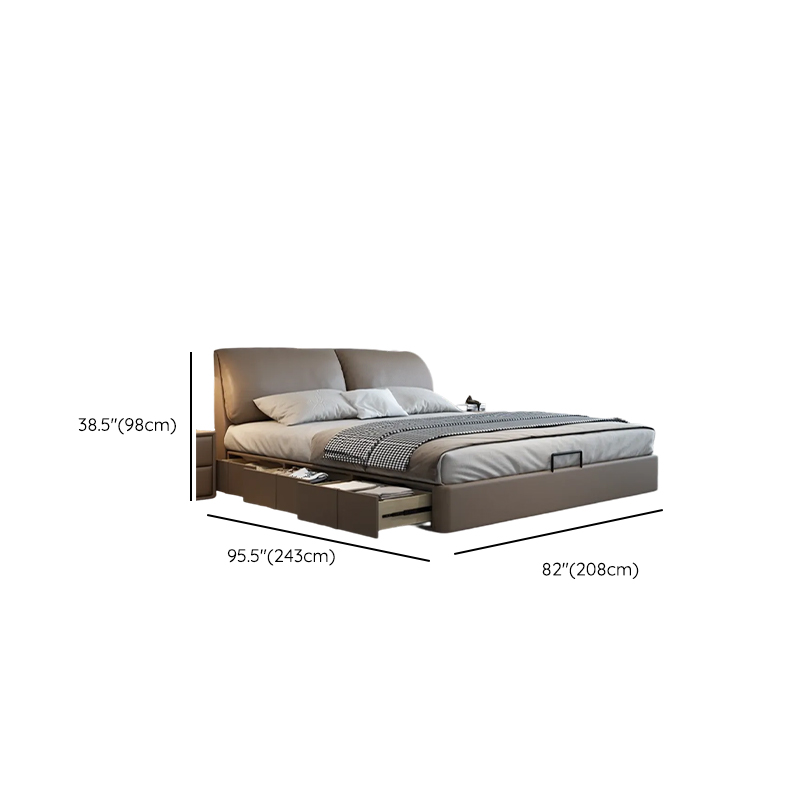 Storage Included Panel Bed with 3 Storage Boxes, Pine Wood Frame, and Sponge Upholstery - image 19