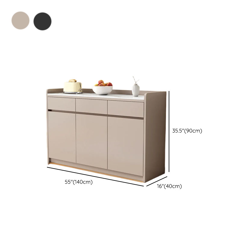 Self-supporting Sintered Stone Sideboard, Adjustable Shelf & Larder, 3 Drawers/2 Drawers, 5 Doors/4 Doors/3 Doors, Standard - image 22