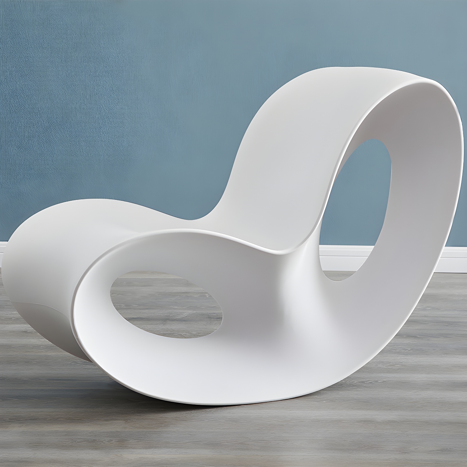 Contemporary Rocking Accent Chair Plastic & Acrylic Rocker Chair - image 11