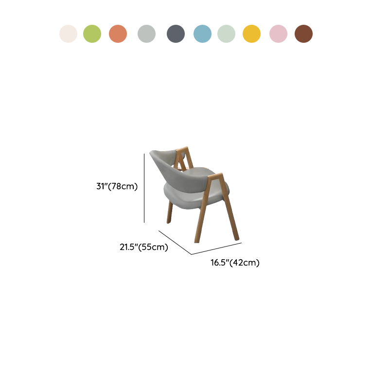 Dining Table Set with Sleighing Base and Fixed Table, Featuring Padded Chair with Back and Armrest, 5-piece Unfinished - image 15
