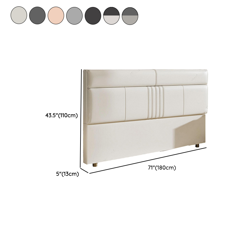 Simplistic Panel Headboard in Pine Wood with Rectangular Shape for King/Queen/Full Bed, Standard Height, Sponge Upholstery, No Distressing - image 14