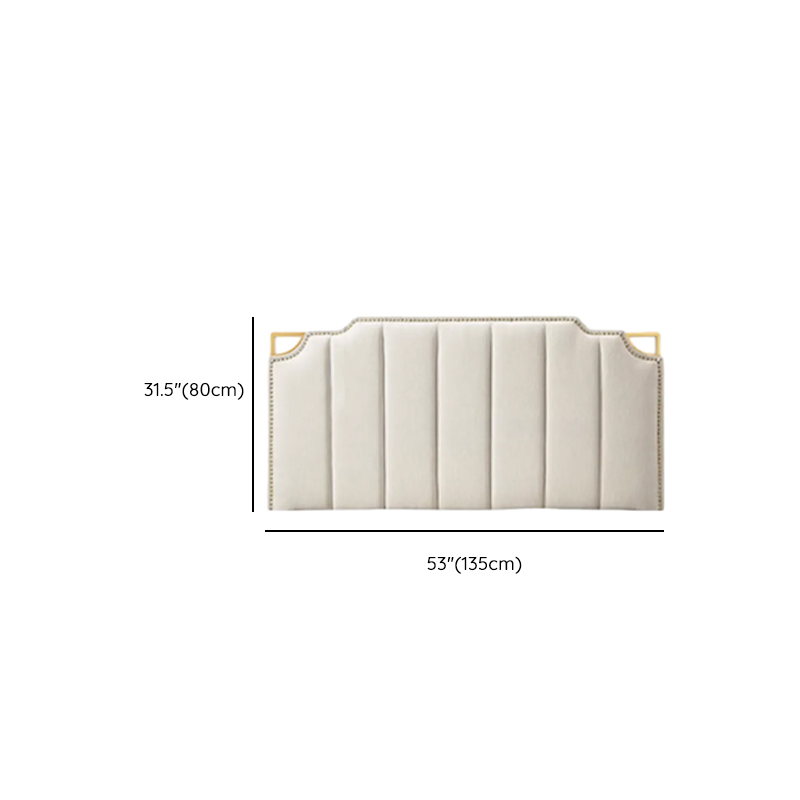 No Distressing Twin XL/Full/Queen Panel Headboard with Nailhead Border, Portman Shape, Sponge Fill, Wall Mounted, Low Height - image 26
