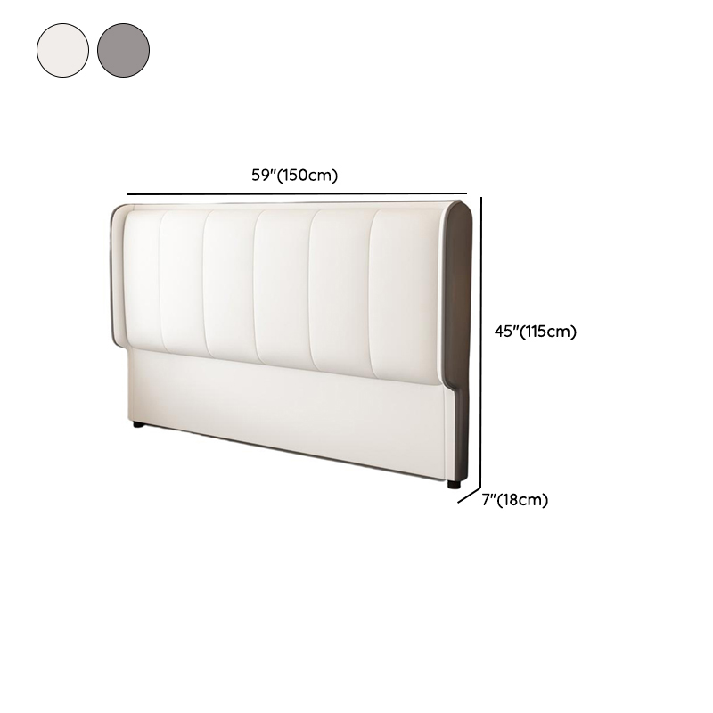 Trendy Panel/Wingback Headboard in Natural Wood with No Distressing, Rectangle Shape for King/Queen/Full Bed, Sponge Upholstery Fill, Standard Height - image 9