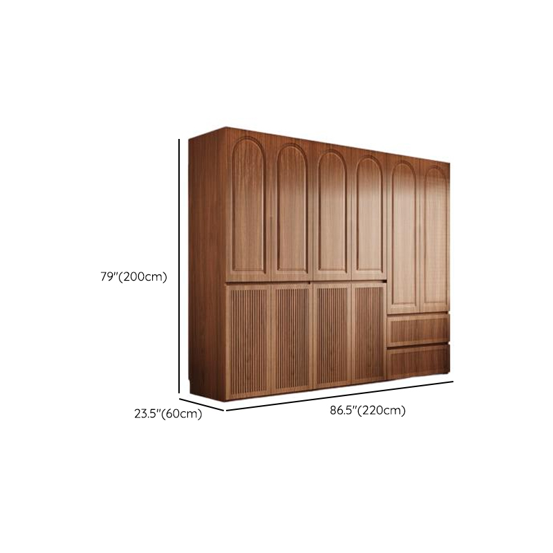 Acorn Minimalist Natural Wood Independent Wardrobe Closet with Soft Close Drawer, Soft Close Door, and Interior Shelves - image 17