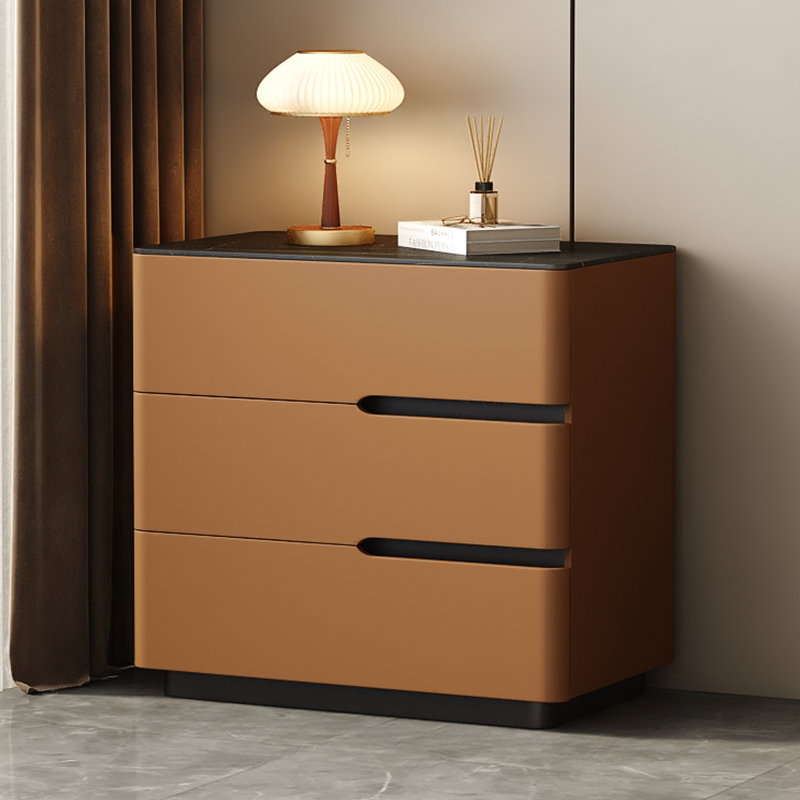 Organic Modern Nightstand With Drawer Organization Featuring Stone Countertop - image 9