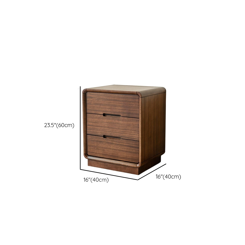 Cocoa Stylish Drawer Storage Nightstand with Walnut Countertop - image 15