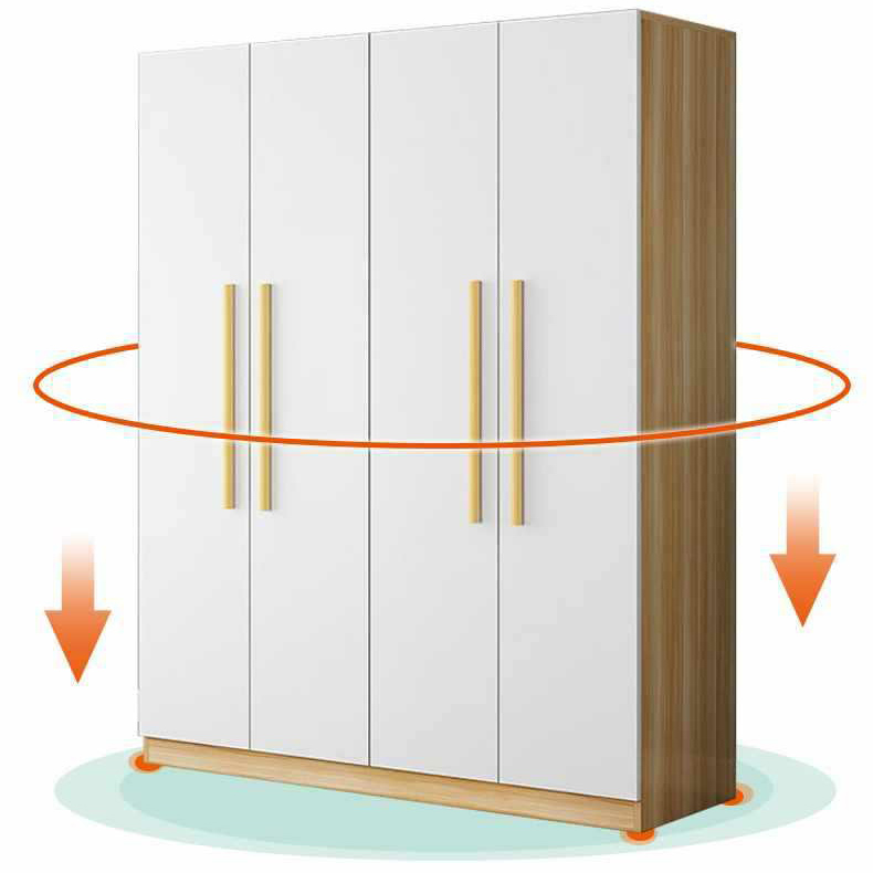 Modern Manufactured Wood Cabinet Armoire with Interior Shelves, Clothing Rod and Soft Close Door - image 5