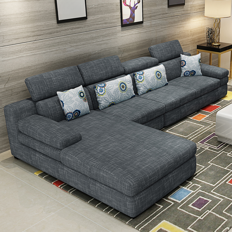 L-Shape Sofa Chaise with Left Hand Facing Orientation, Standard Foam Seat, Adjustable Headrest, and Concealed Support - image 5