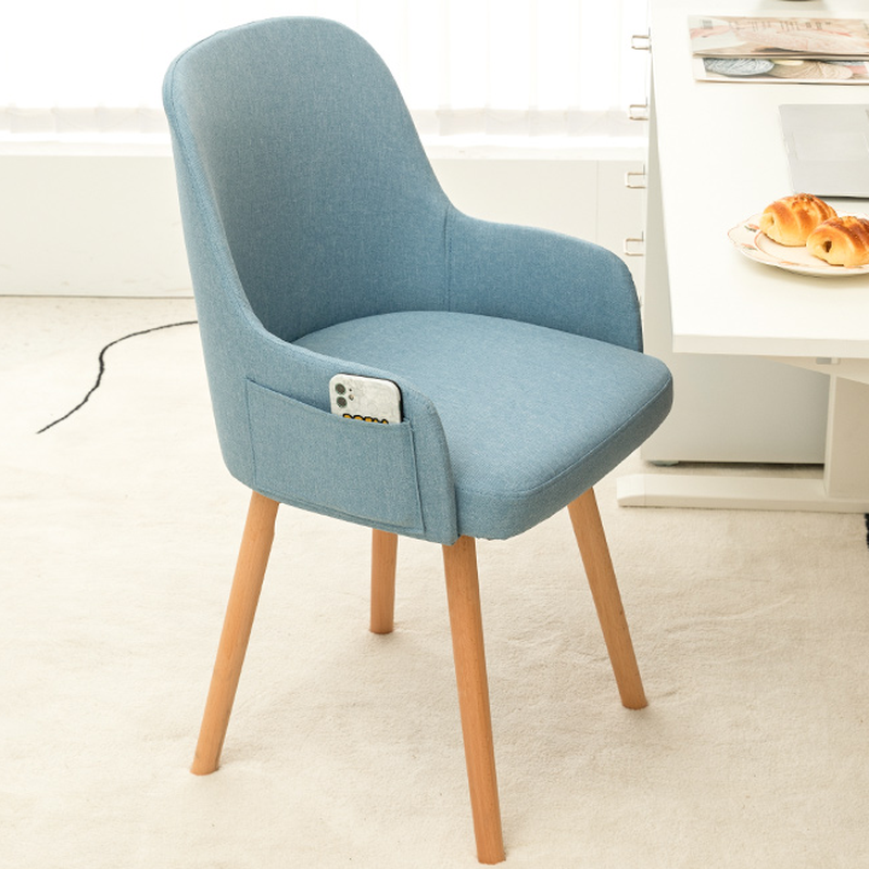 Rotatable/Non-Rotatable Steady Outlined Upholstered Arm Chair for Dinette with Solid Back and Foot Pads in a Modish Style - image 10