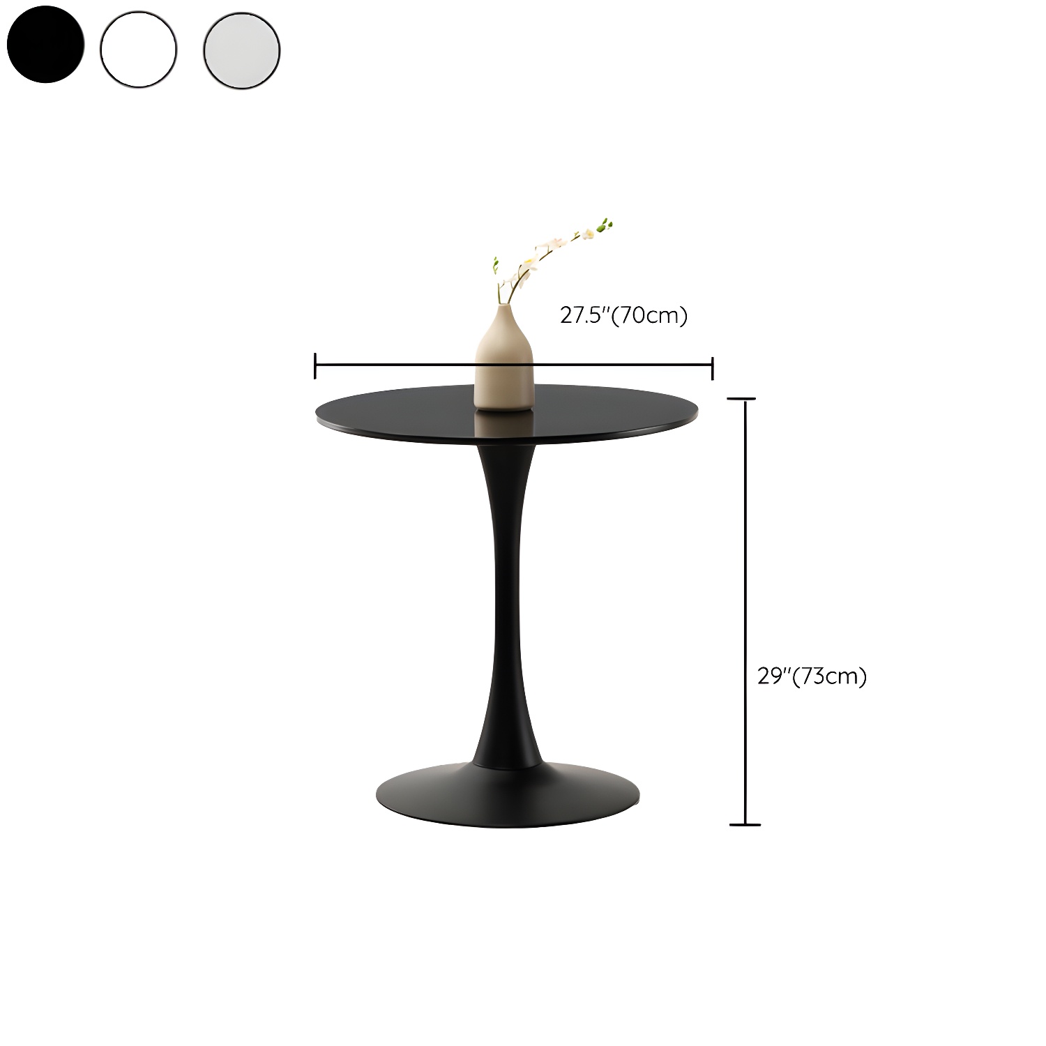 Tulip Dining Table Round Dining Table for Kitchen Dining Room - image 12