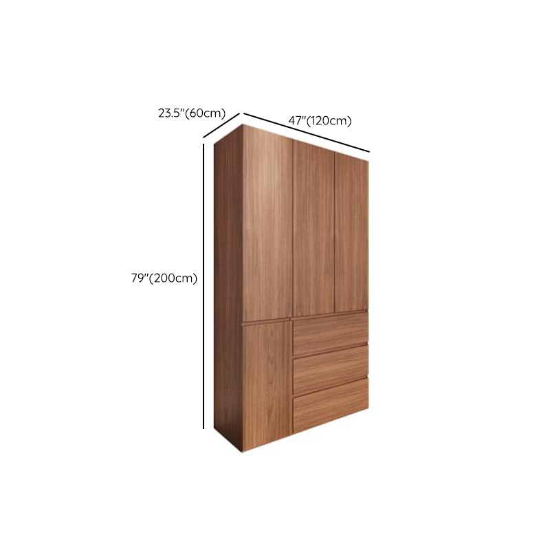 Acorn Minimalist Laminate Wardrobe Closet with Soft Close Drawer, Soft Close Door, Interior Shelves, and Clothing Rod - image 8