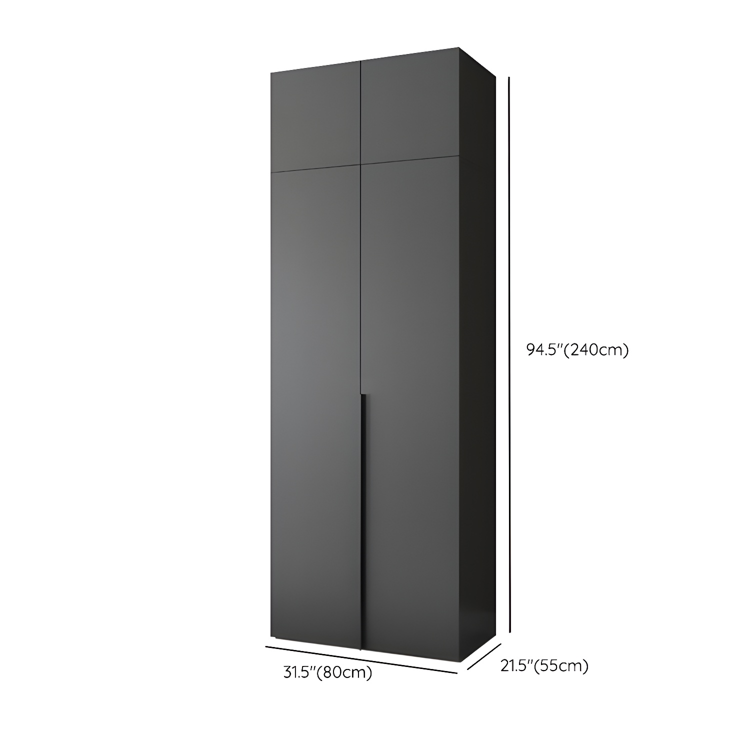 Modern Wooden Wardrobe Cabinet Bedroom Soft Close Doors Armoire - image 22