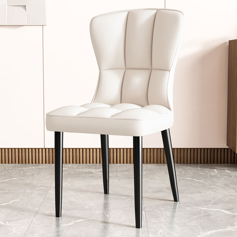 Casual/Lavish Side Chair with Wingbacked Upholstered Design and Steel Legs - image 7