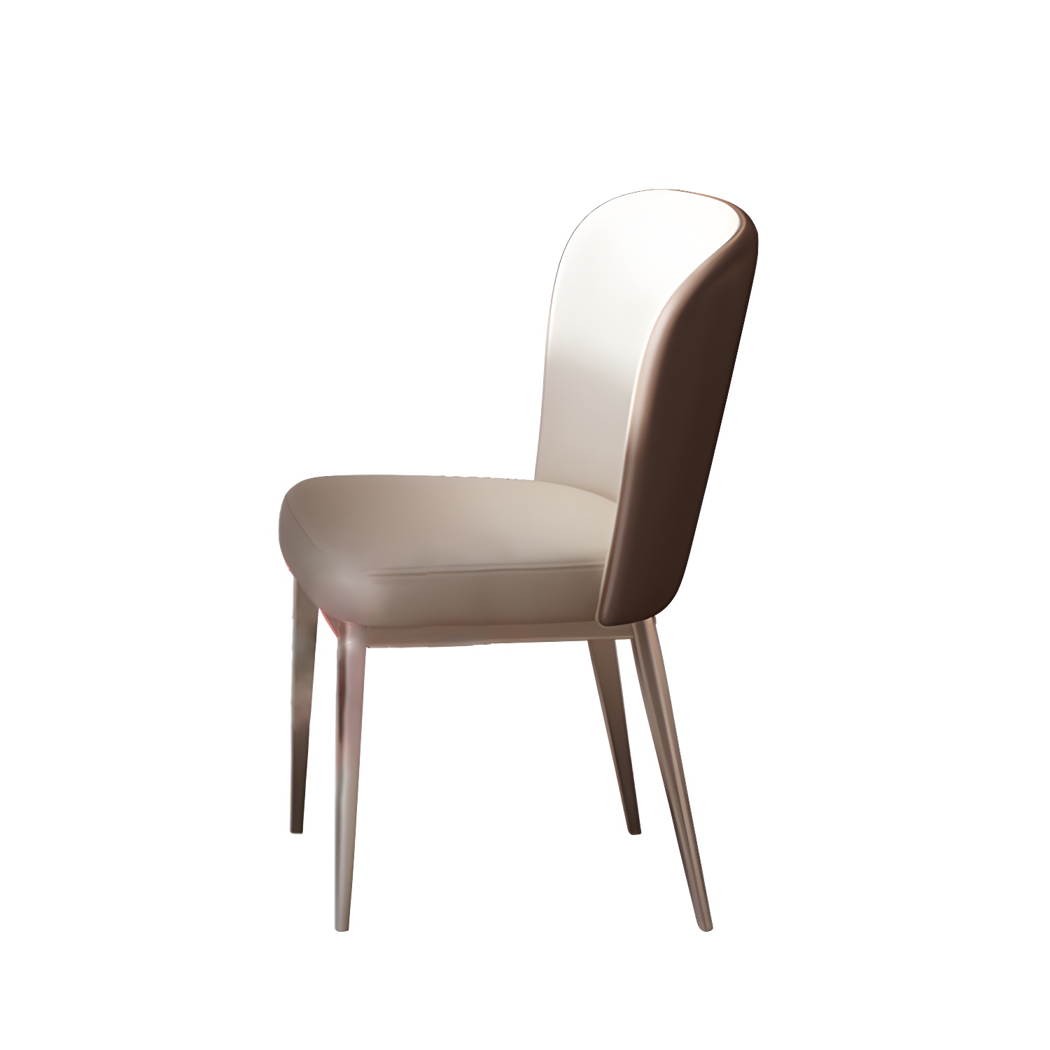 Round Metal Dining Set in White with Gold Pedestal Base and Self-Storing Leaf - 5 Piece Set - image 7