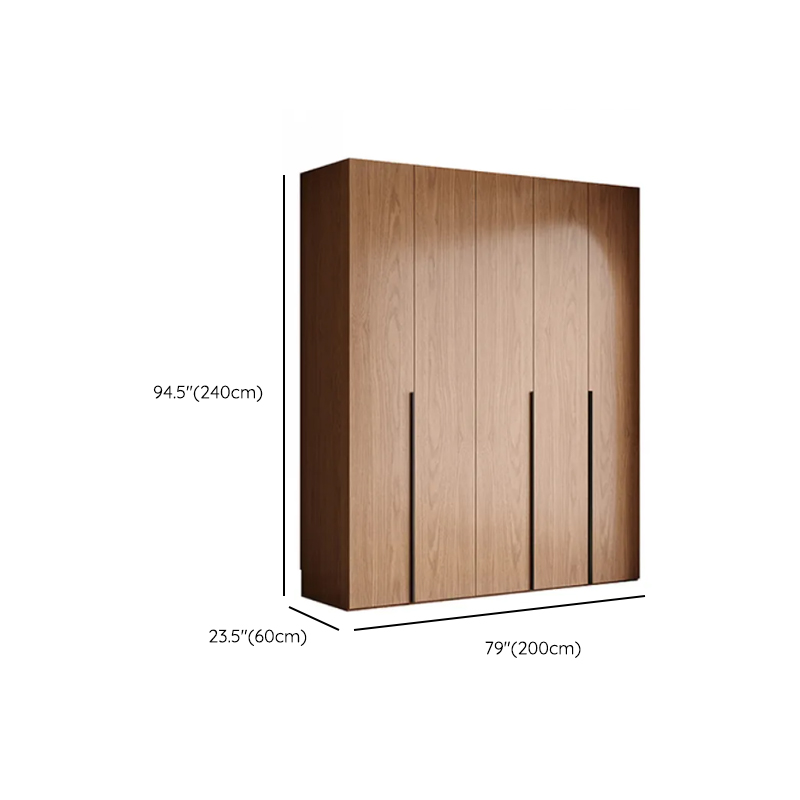 Cocoa Art Deco Self-supporting Cabinet Armoire with Soft Close Drawer, Interior Shelves, and Hanging Rod - image 19