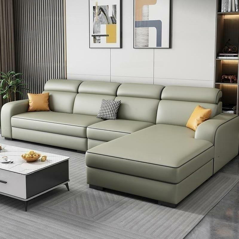 Contemporary Sectional Sofa with Adjustable Pillow and Scratch Resistant Upholstery - image 8