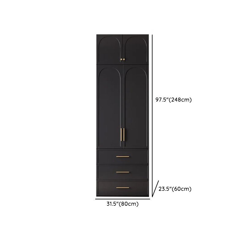 Modern Lumber Independent Wardrobe Armoire with Soft Close Drawer, Soft Close Door, and Interior Shelves - image 18