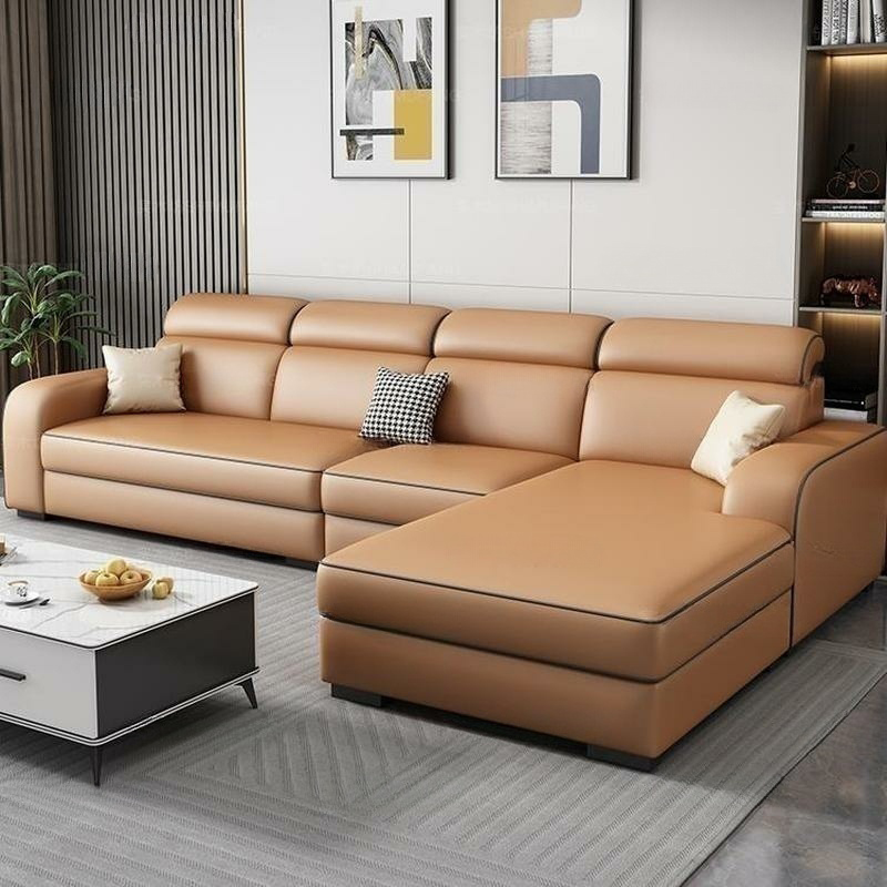 Contemporary Sectional Sofa with Adjustable Pillow and Scratch Resistant Upholstery - image 7
