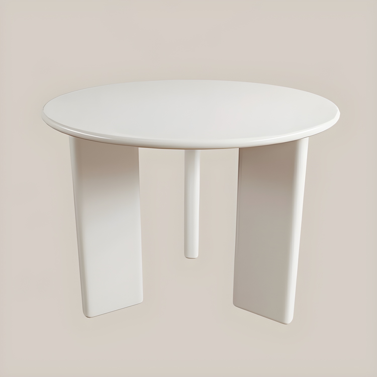 Scandinavian Round Wood Dining Table - Standard Height - Storage Not Included