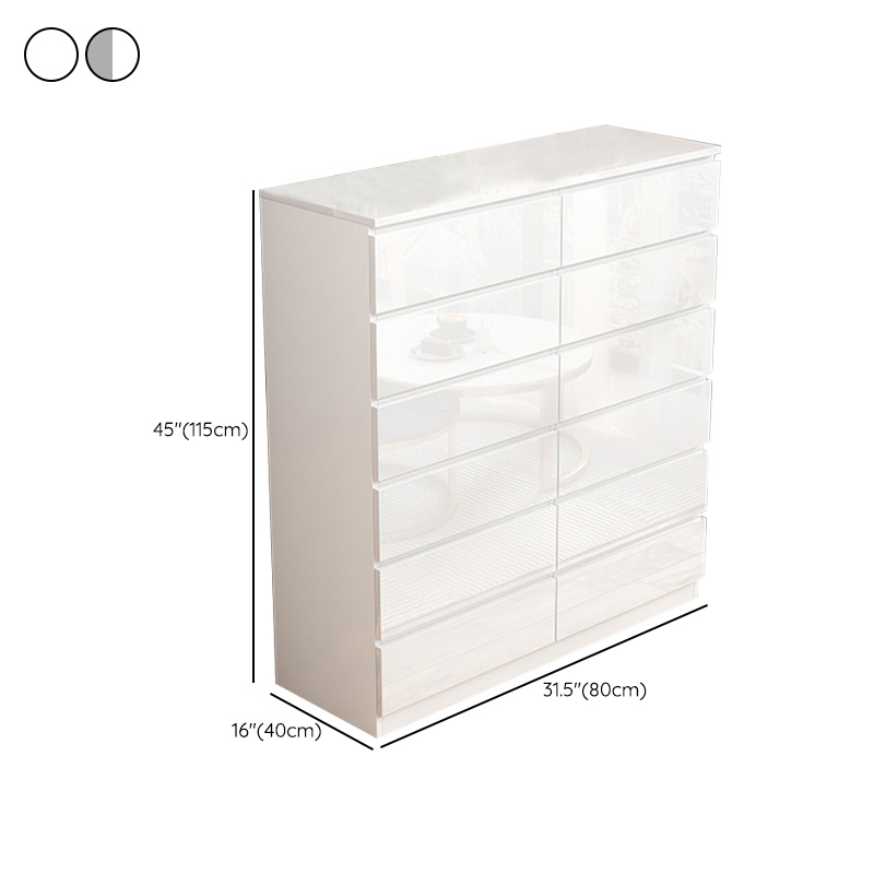 Contemporary Vertical/Horizontal Bleached Wood Semainier/Double Dresser/Bachelor Chest Pale Wood Finish 6 Drawers/5 Drawers/4 Drawers for Master Bedroom - image 24