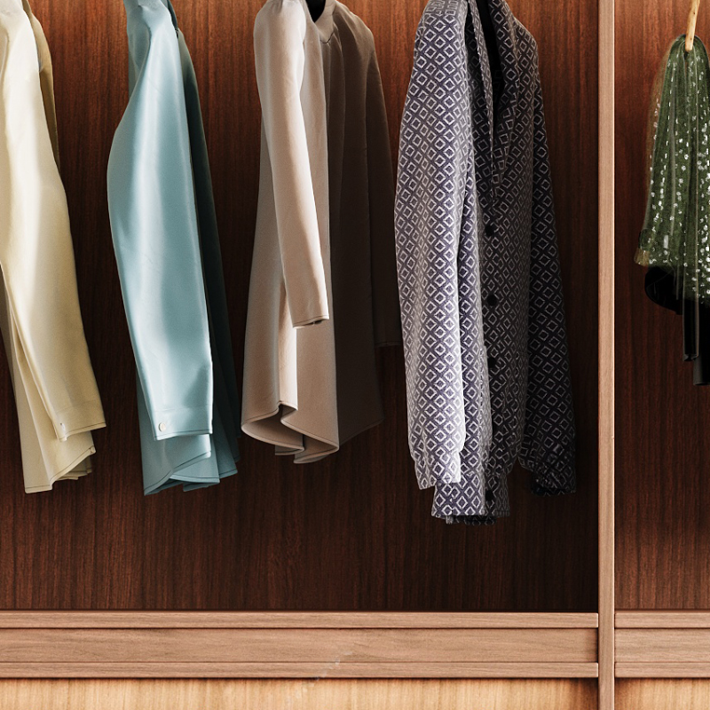 Acorn Minimalist Laminate Wardrobe Closet with Soft Close Drawer, Soft Close Door, Interior Shelves, and Clothing Rod - image 5