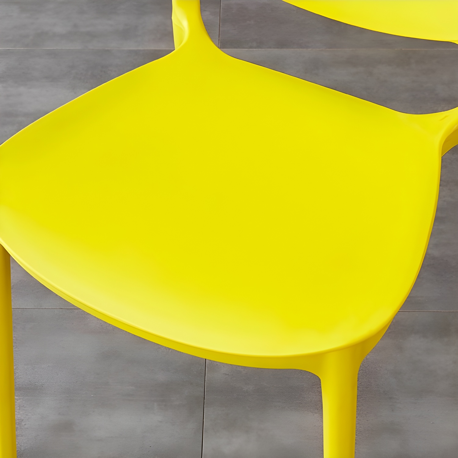 Plastic Open Back Dining Chair Indoor-Outdoor Stackable Side Chair - image 17